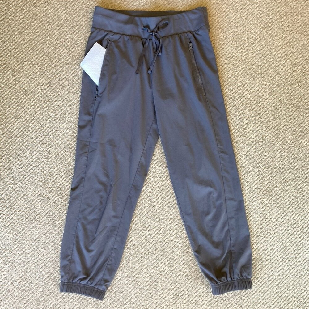Z by Zella Gray Lightweight Zip Pockets Elastic Waist Jogger Pant XS Activewear